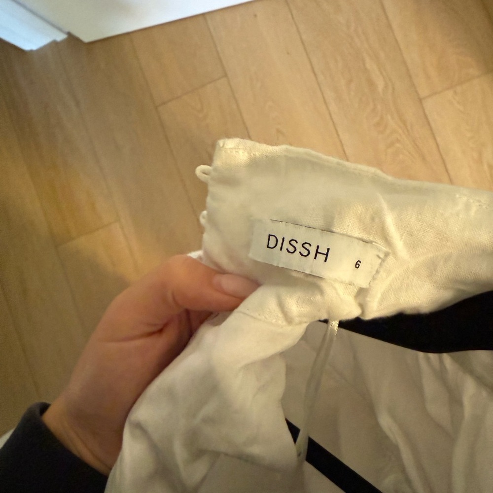 DISSH White High Neck Mini Dress - Picture 3 of 5